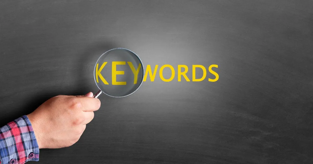 Use keywords to enhance SEO